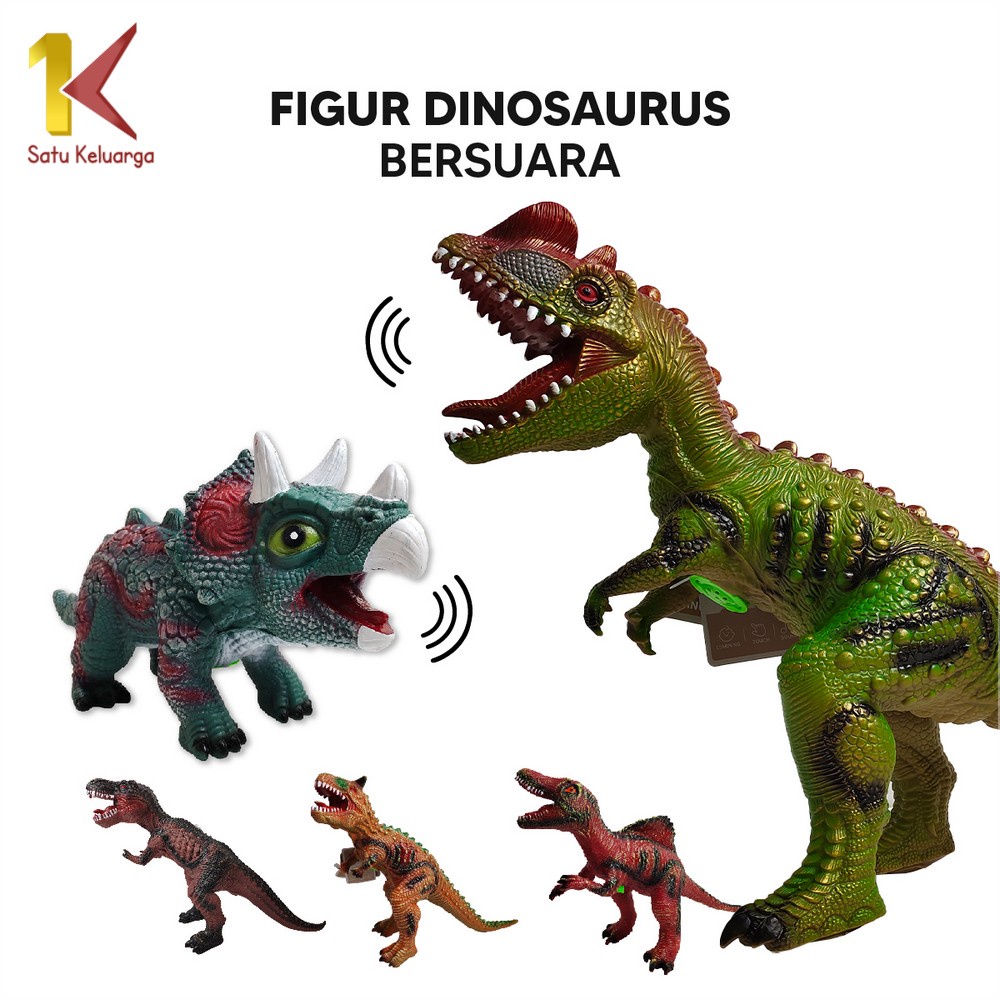 Satu Keluarga Mainan Figure Dinosaurus M263 M265 Maenan Edukasi Anak T Rex Jurassic World Brontosaur