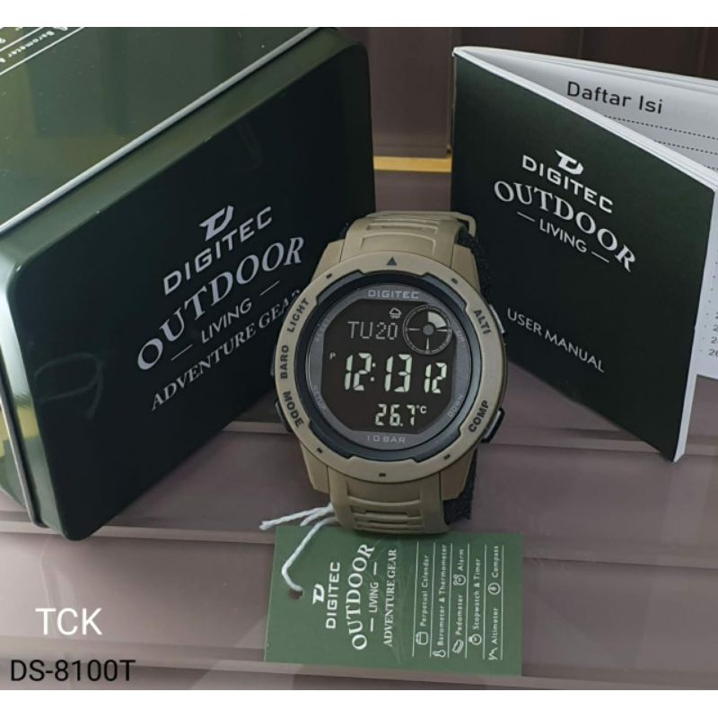 JAM OUTDOOR DG 8100 ANTI AIR JAM TERLARIS ORIGINAL DIGITEC 8100 JAM TERLARIS PRIA TAHAN AIR BERENANG