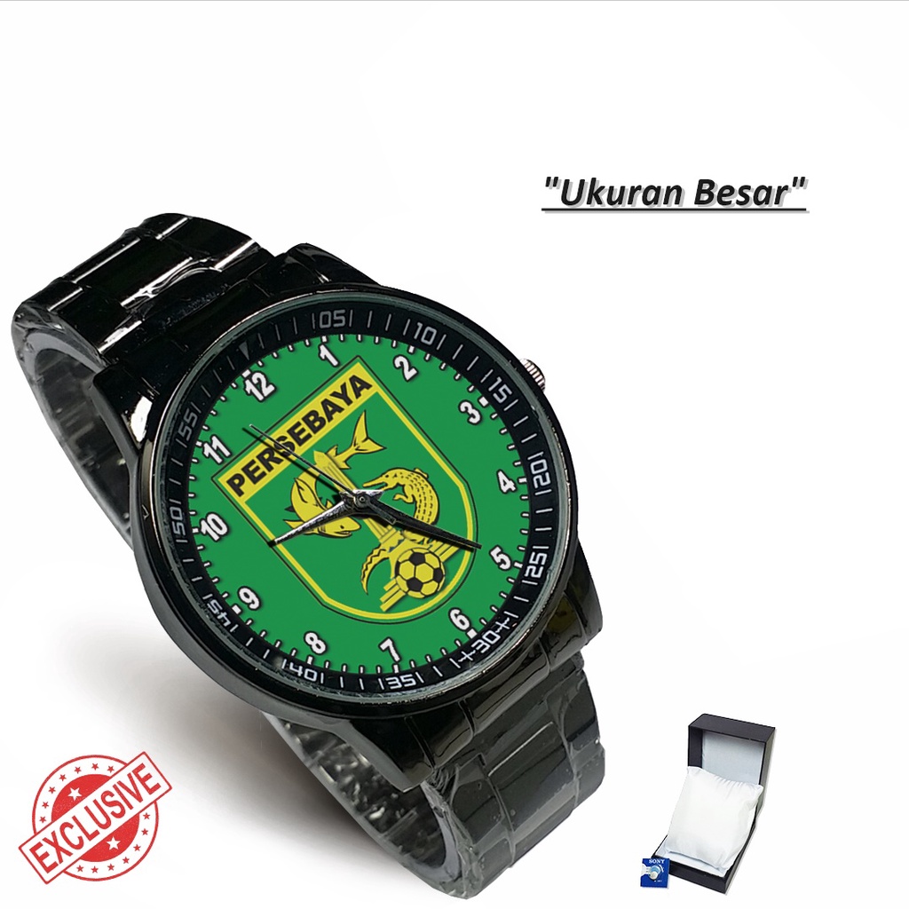 Jam Tangan Rantai Couple PERSEBAYA Logo 1 (Cool)