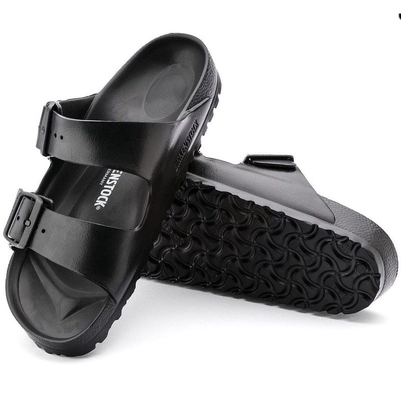 black rubber birkenstocks
