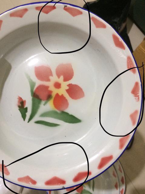 Set Rak Piring + Piring Makan Enamel 6 Pcs. Paket Hemat Piring Dan Rak Piring Kayu Pinus