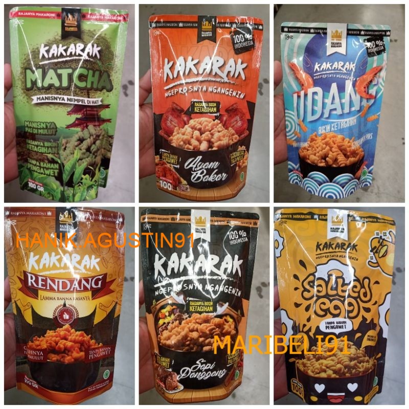 

Makaroni Spiral Kakarak | Makaroni Rasa Rendang / Salted Egg/ Ayam Bakar / Matcha 100gr maribeli91