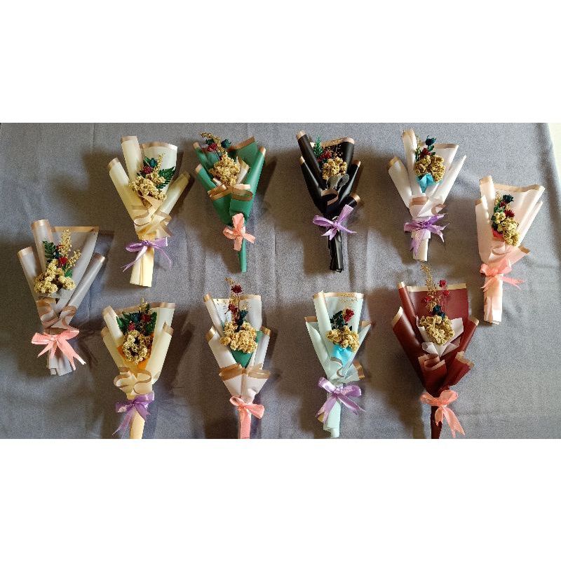 Mini bucket/Bucket mini/Tambahan hiasan hampers/Hiasan hampers/buket kering/Bucket bunga kering