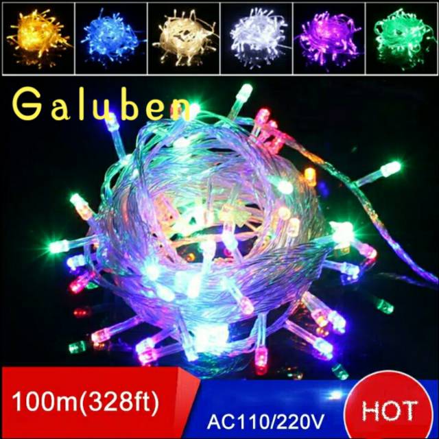 LAMPU natal LED 10 METER