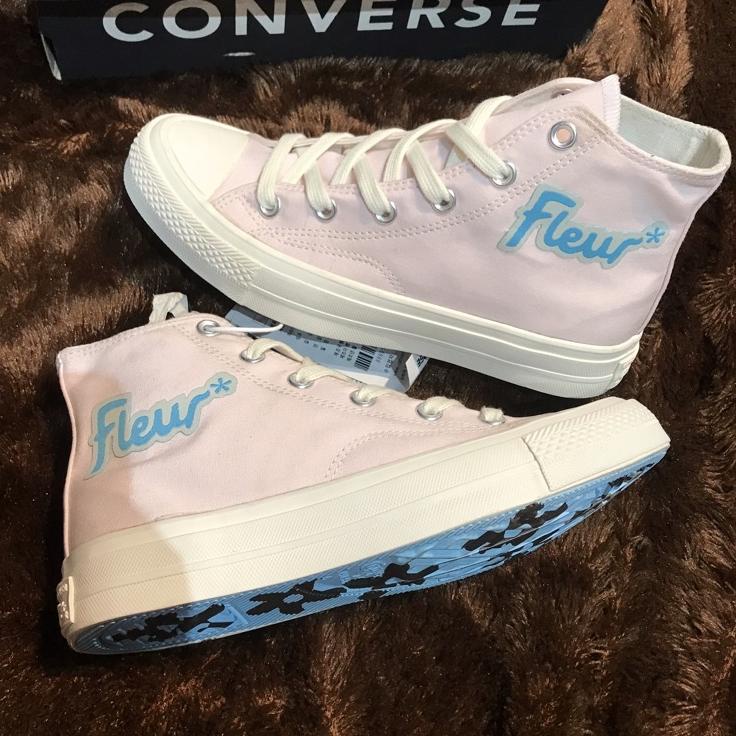 Terlaris.. (FREE PAPER BAG CONVERSE) SNEAKERS CONVERSE 70S HIGH GOLF LE FLEUR OFF WHITE BNIB