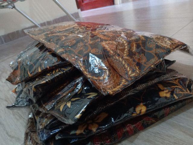 Distro Batik Hrb026 Kenongo Kemeja Tosca Pende Pekalongan Padi M L Xl Sogan Tulis Halus Kemeja Batik