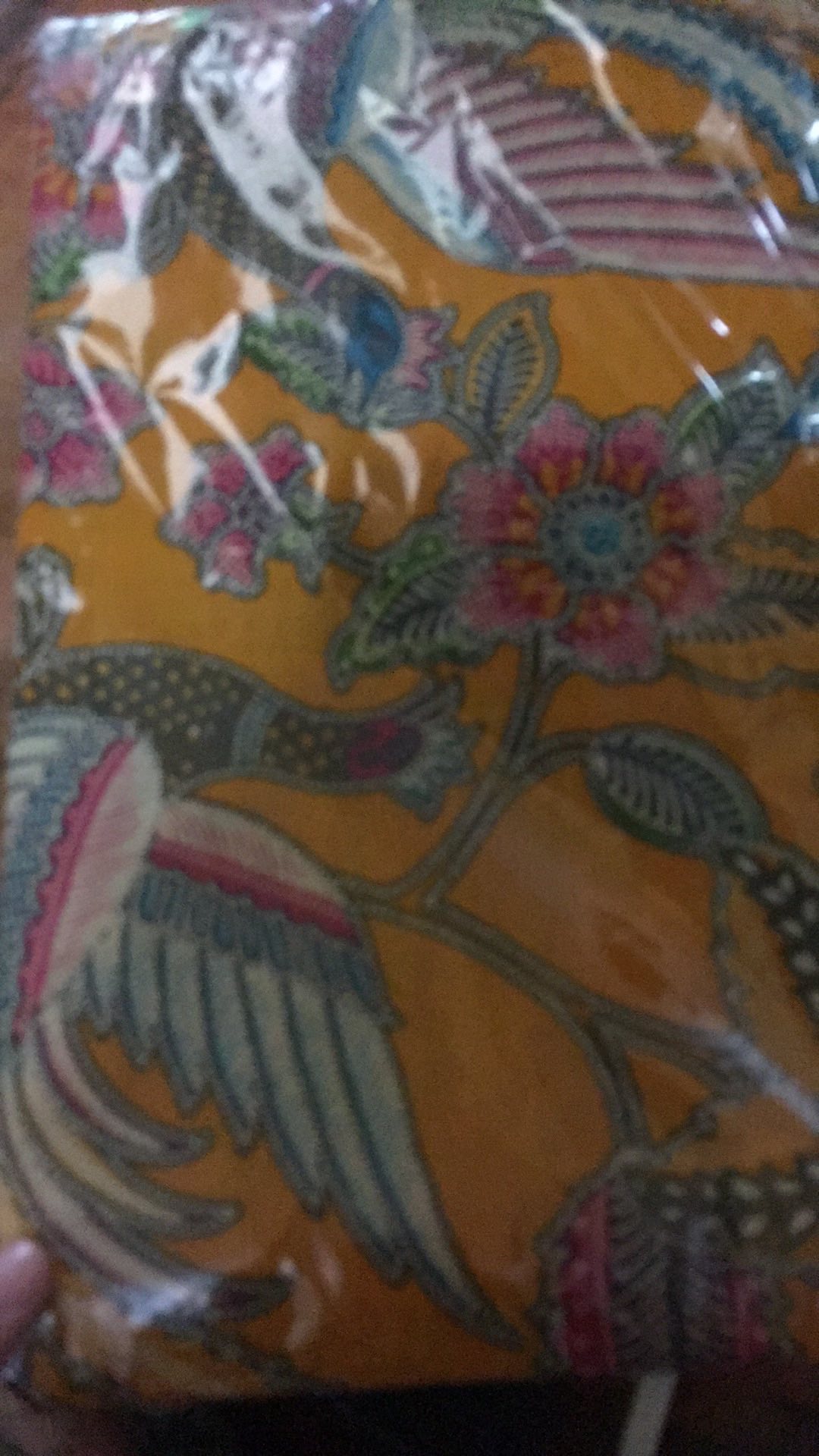 Kain Batik Solo 3 Motif Burung Parang Kawung Warna Kuning