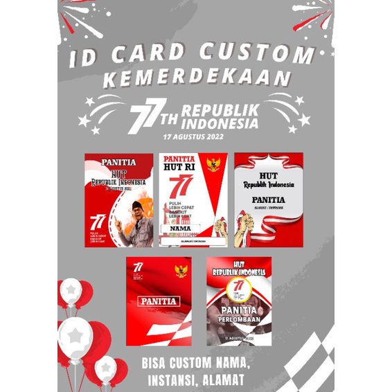 

Tanda Pengenal Custom Panitia Agustusan