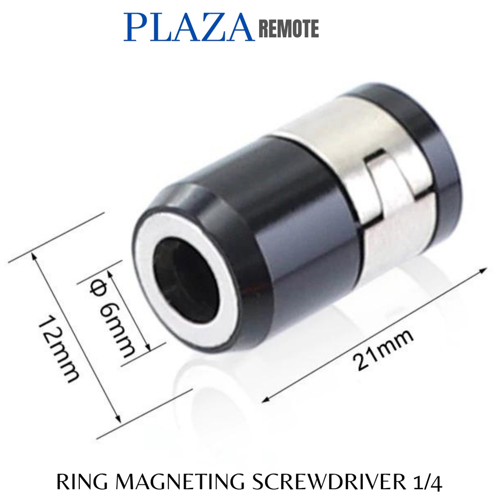 OBENG KONEKTOR RING MAGNETIZER 1/4 INCH SAMBUNGAN MAGNETING RING SCREWDRIVER