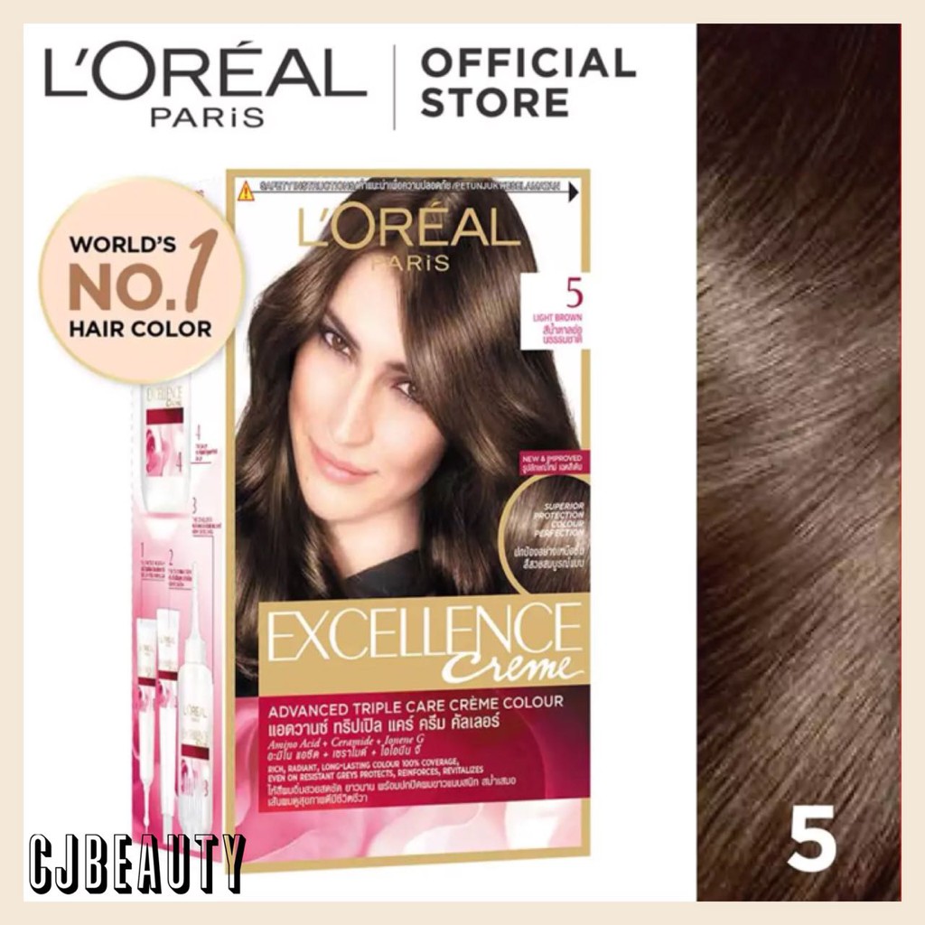  Cat  Rambut  Loreal  Warna  Coklat