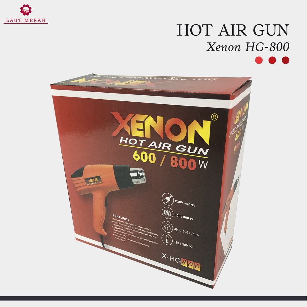 Heat Hot Air Gun Xenon Pistol Pemanas Original Ori 800W