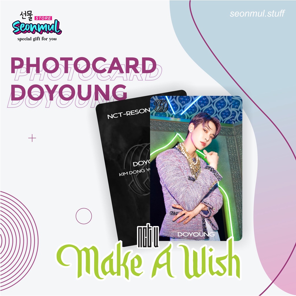 READY STOCK!! PHOTOCARD PC NCT U MAKE A WISH SILVER GLITTER DOYOUNG