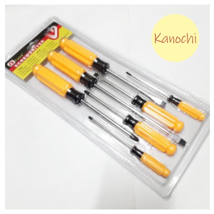 Obeng Set 7 Pcs Kepala Magnet Fatick Screwdriver Tools Set