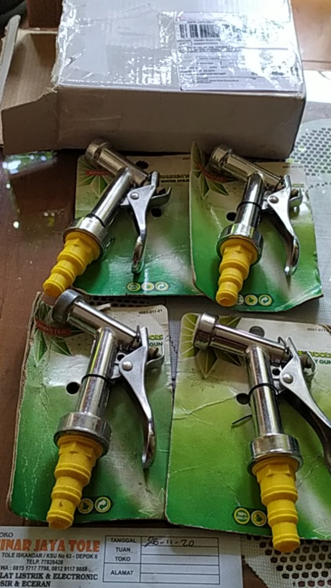Semprotan Air Taman Hoze Nozzle Crom