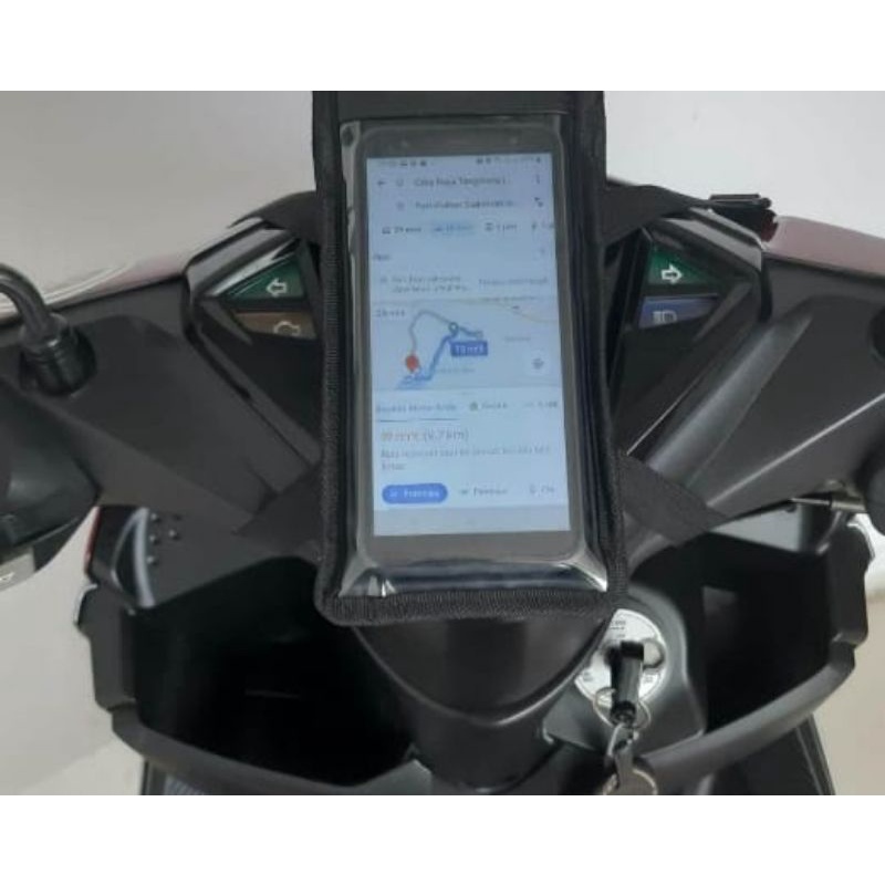 TAS selempang waterproof 2 ikat holder hp motor anti air | Tas hp motor waterprof | holder hp motor 