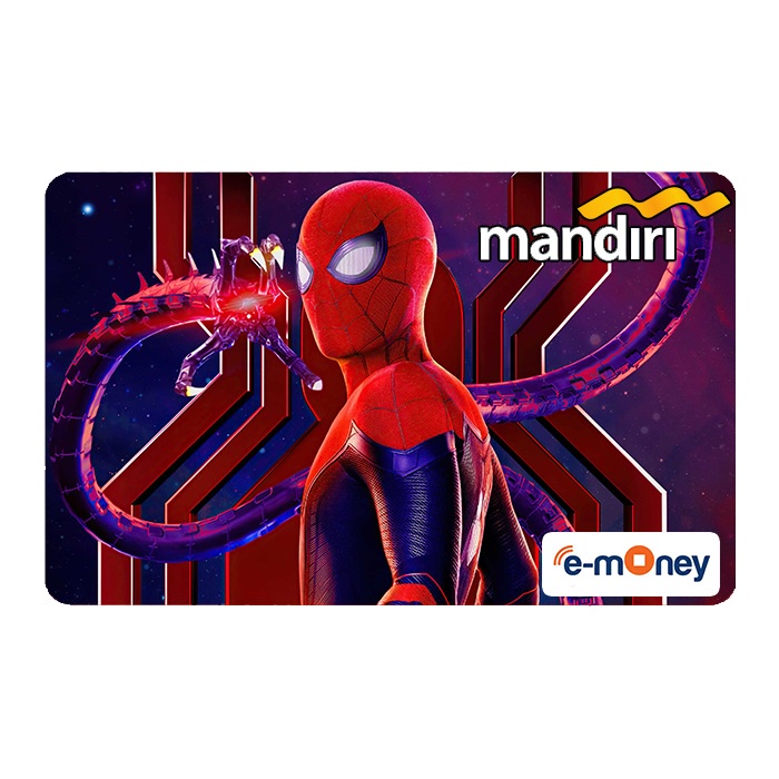 Kartu e-money Mandiri Spiderman no way home E-toll Custom Keren