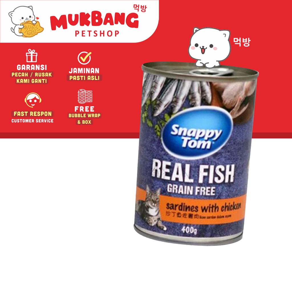 Snappy Tom Adult Cat 400gr Makanan Basah Kucing Wet Food Wetfood