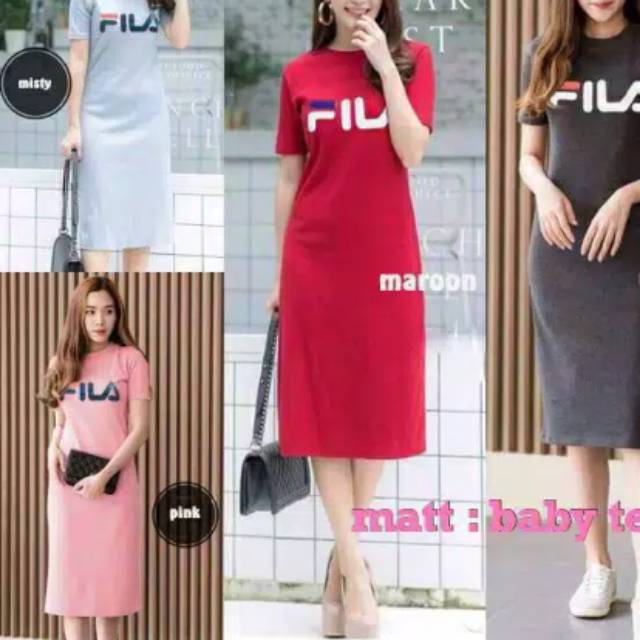 Dress fila pink | Shopee Indonesia