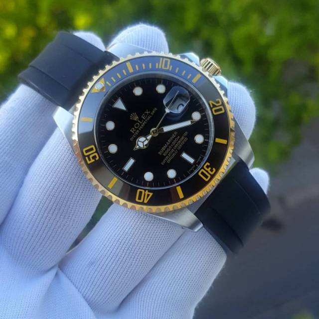 ROLEX SUBMARINER RUBER ASLI JAPAN MIYOTA