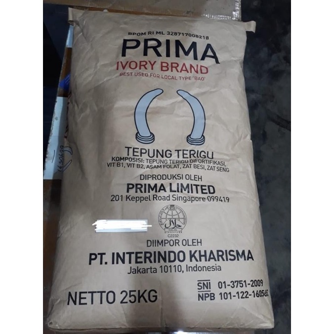 

BISA COD Ready Stok Prima Ivory Flour / Tepung Ba Pao Bulat Uk. 25Kg Promo