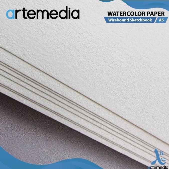 

Kertas Cat Air Artemedia Watercolor Book A3 Wire Bound Sketchbook