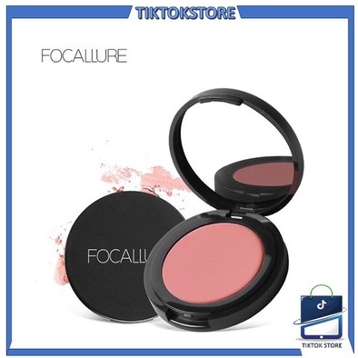 TIKTOK - Focallure Single Blush On FA25 Natural Blush on Sweet Face Cheek Make Up Powder-Blushed