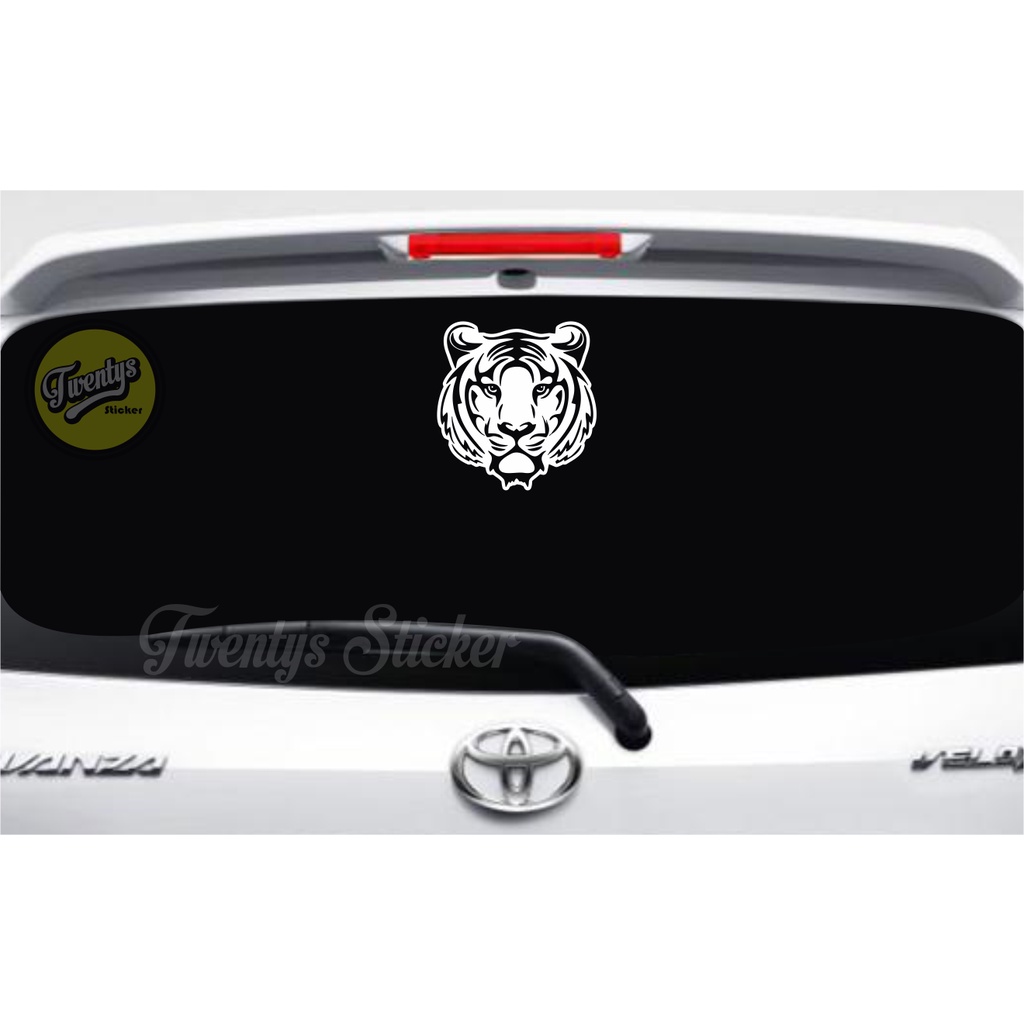 HARIMAU STIKER KACA MOBIL STICKER CUTTING