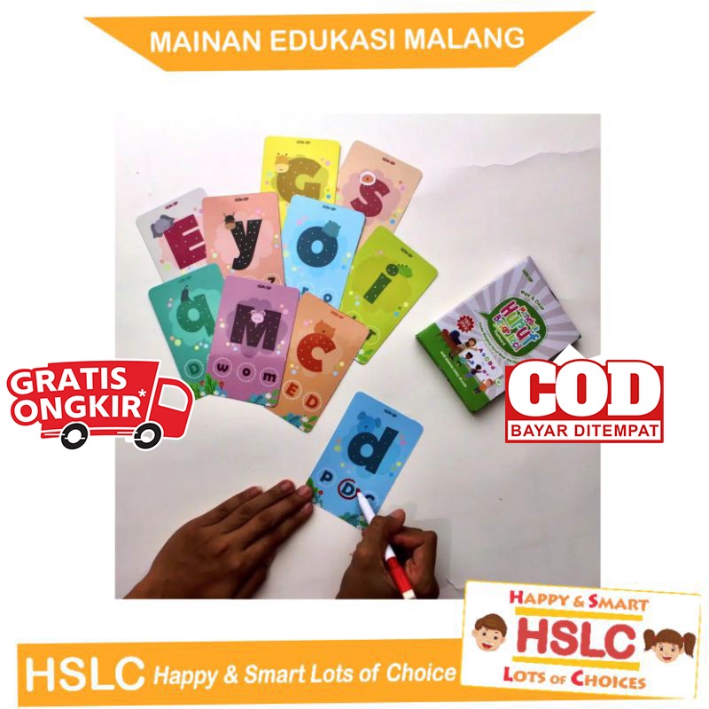 

(FREE SPIDOL) KARTU PINTAR BELAJAR FLASHCARD WIPE & CLEAN BISA DITULIS DIHAPUS WIPECLEAN