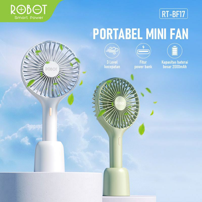 Kipas Angin Robot RT-BF17 Kipas Angin Mini Portabel ORIGINAL