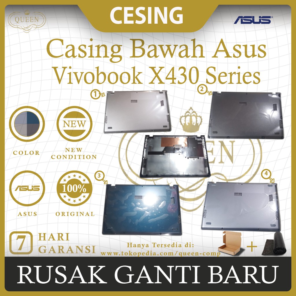 Casing bawah Laptop Asus VIVOBOOK S14 S4300 S4300U X430 Original