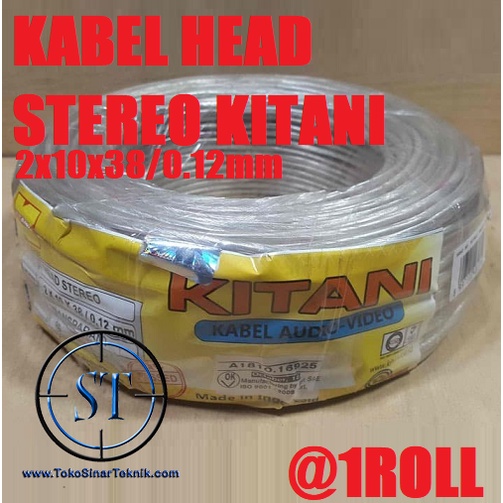 1 ROL ISI 80 METER Kabel Head KITANI Transparan Silver Stereo isi 3 Jalur Ground Cable Coaxial 3 Speaker isi 3 Serabut Speaker Audio Bisa Disolder Input Sound System