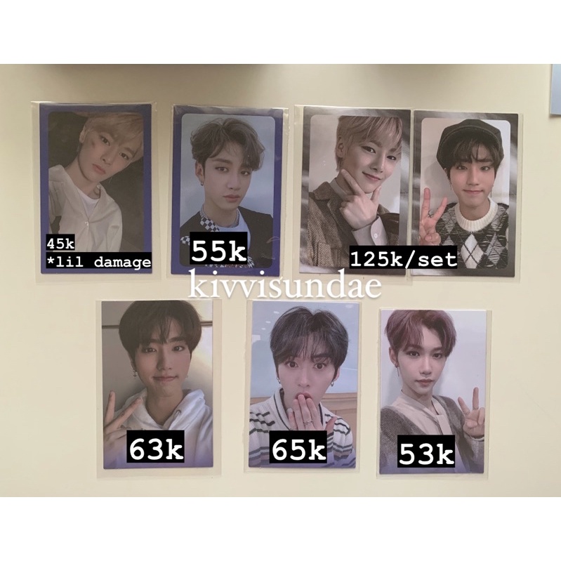 PC Levanter Name Blue Border Silver Border Bangchan Lee know Han Jisung Felix I.N Jeongin