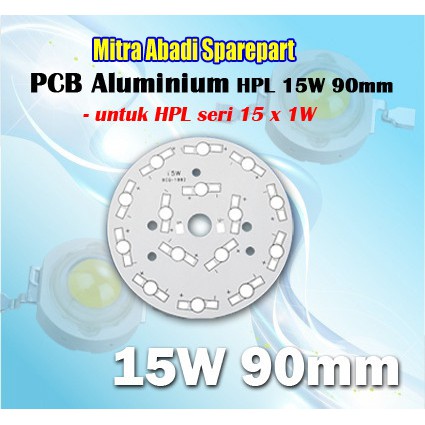 PCB LED Round Aluminium HPL 15W 90mm