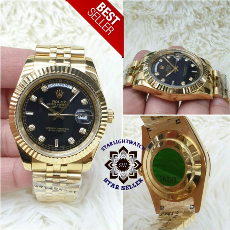 JAM TANGAN PRIA ROLEX DAY DATE AUTOMATIC KUALITAS ORIGINAL