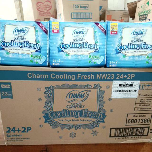 Jual Grosir Dus Charm Cooling Fresh Non Wing Cm X Pack Pembalut Carton No A