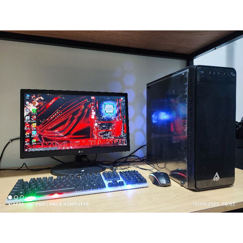 PC Rakitan i5 4460 ft RX 580 4GB 256 bit ddr5 Gaming /LIVE STREAMING / RENDERING / Desain Grafis