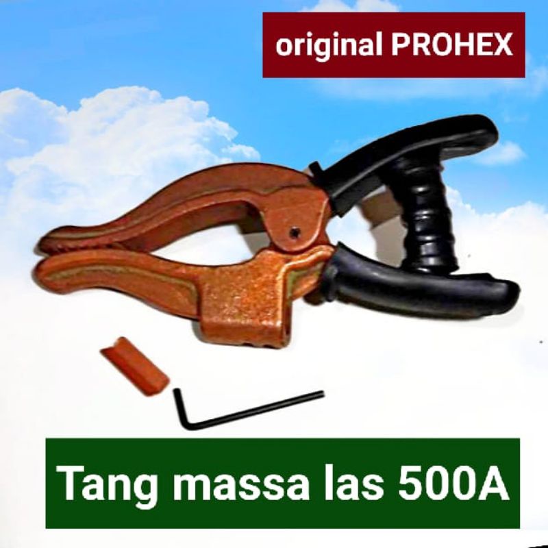 Tang massa las 500A tembaga - stang japitan clamp ground travo las inverter 500 ampere jepit