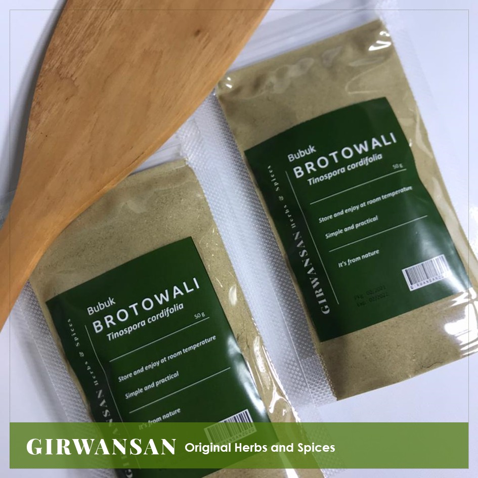 

Brotowali Bratawali Bubuk Murni High Quality Rempah Herbal Kemasan Praktis Pakai Ziplock