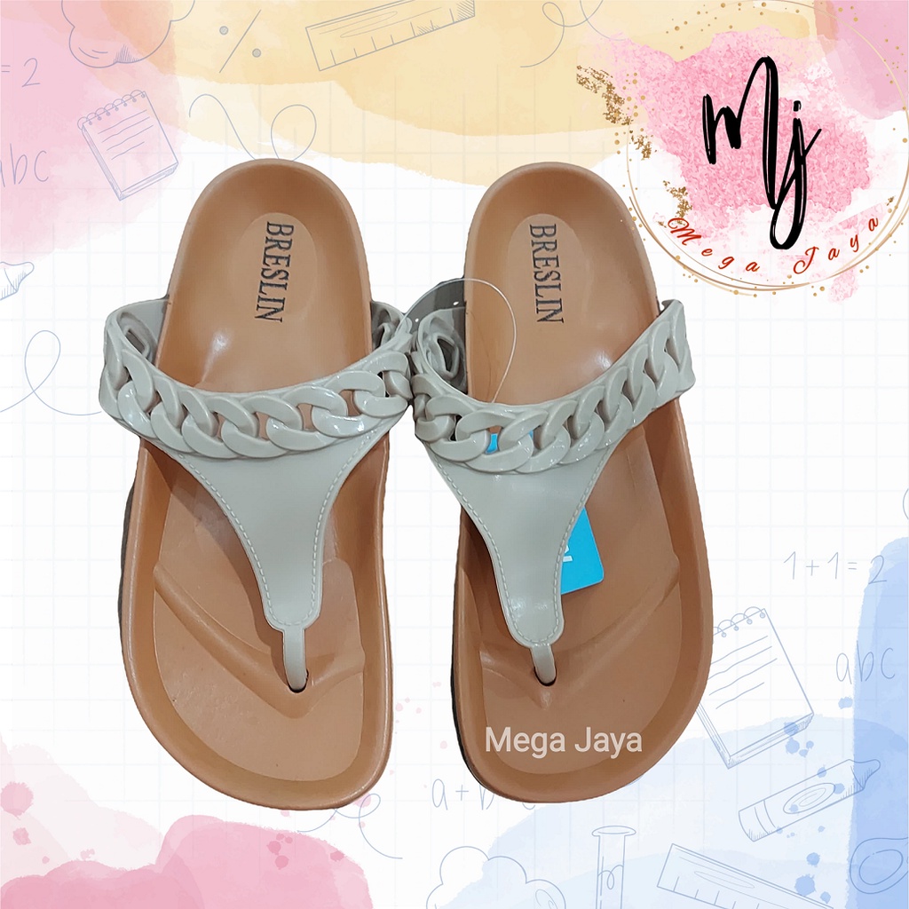 sandal import wanita breslin sendal jepit fashion murah