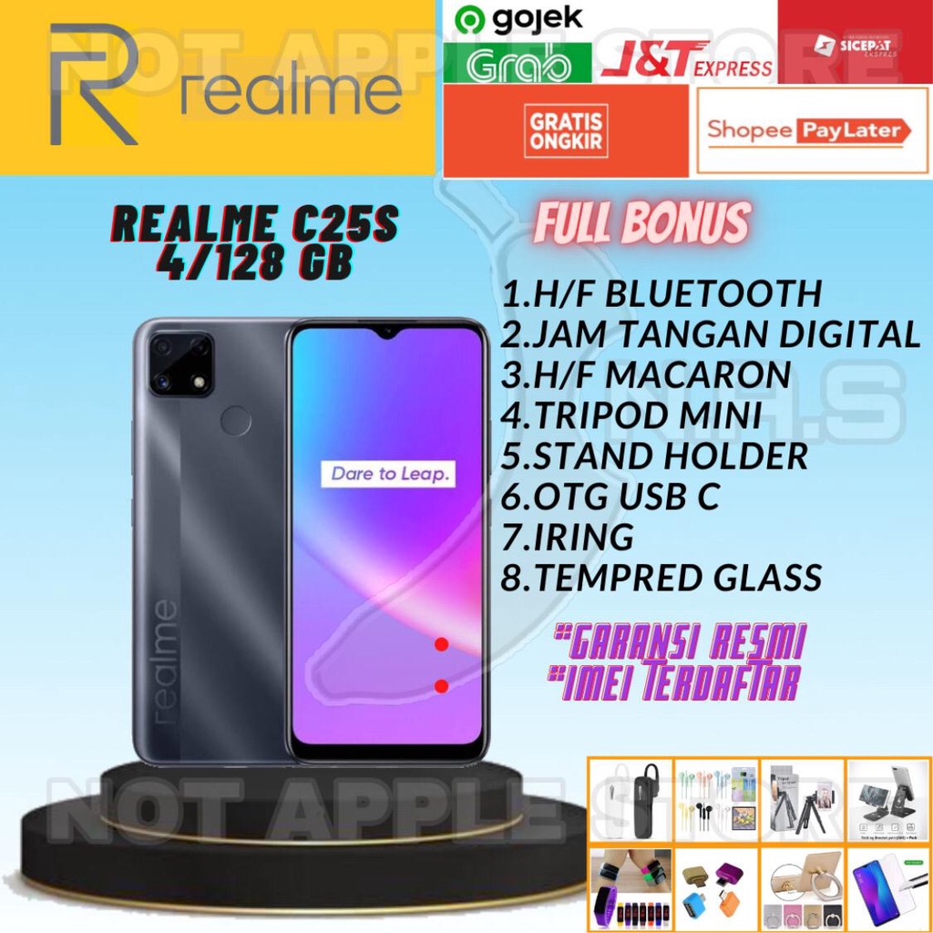 REALME C25S RAM 4/128GB NEW BARU GARANSI RESMI