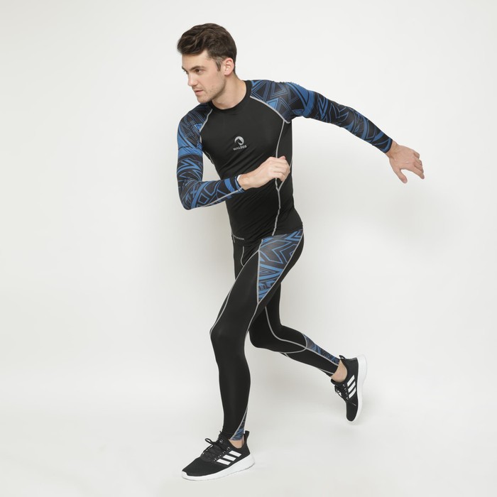 Baju Set Sepeda Pria Waldos Blue Tribal