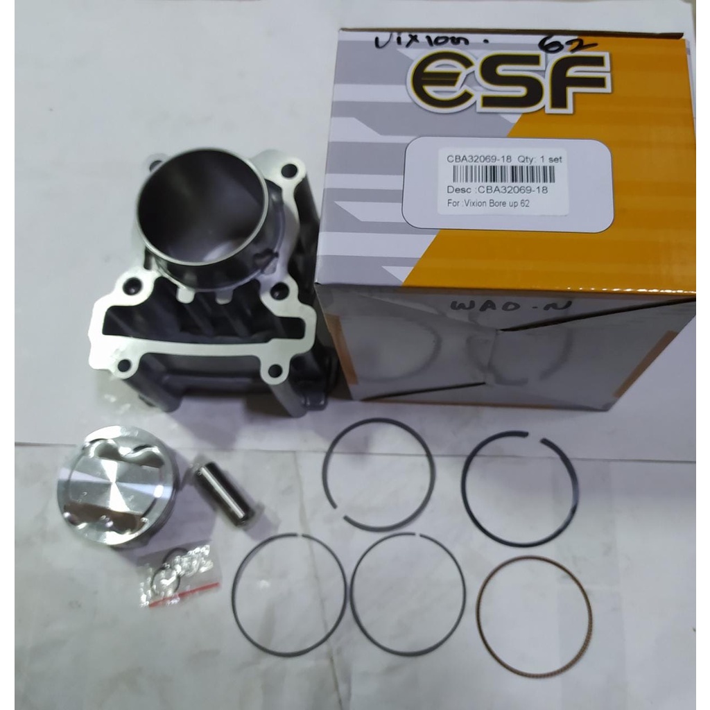 BLOK SEHER/BORE UP VIXION 62 BORE UP BLOK VIXION MX LAMA 62MM BORE UP 62 RACING RIK JAPAN