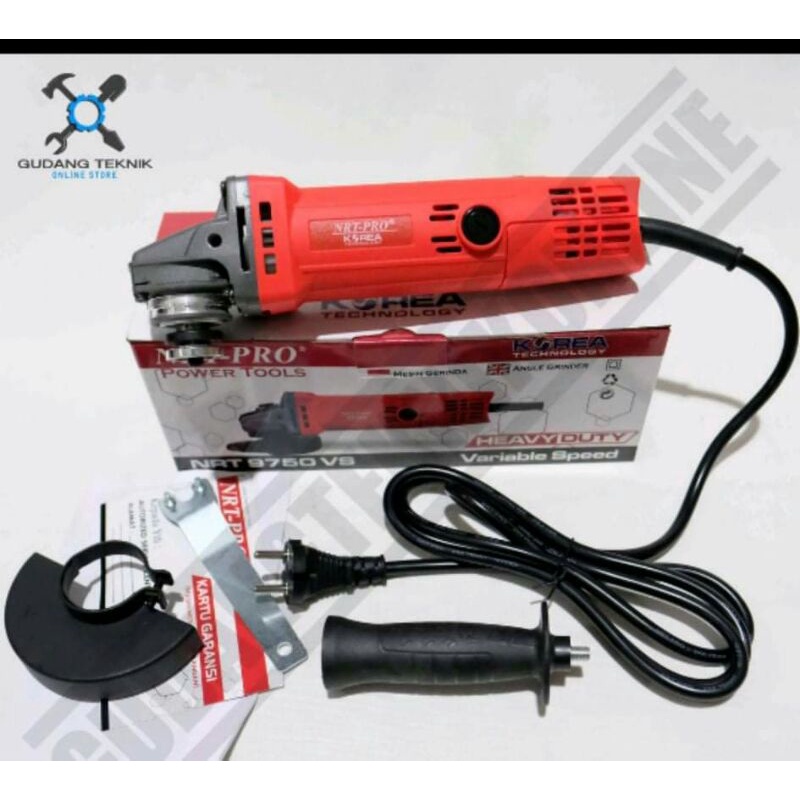 NRT PRO 9750VS / Mesin Gerinda Tangan NRT 9750 VS Variable Speed - Angle Grinder NRT 9750VS murah