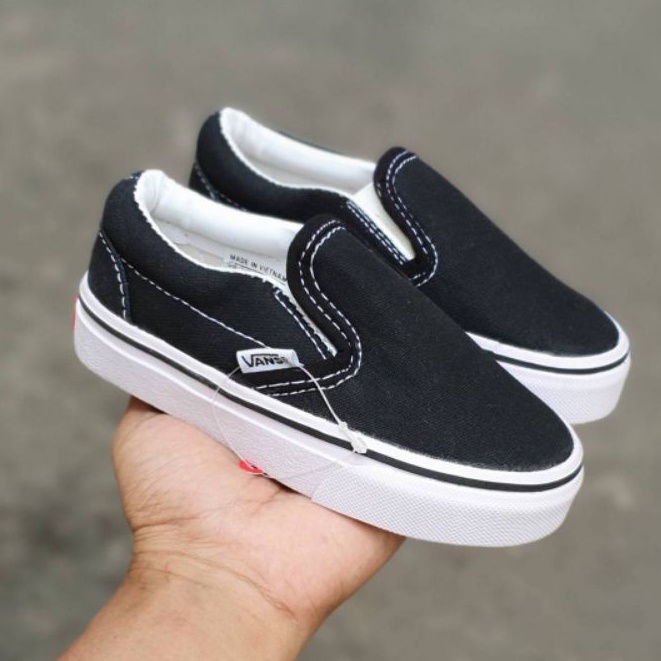 SEPATU ANAK SLIP ON CHECKERBOARD LAKI LAKI PEREMPUAN SIZE 21-35