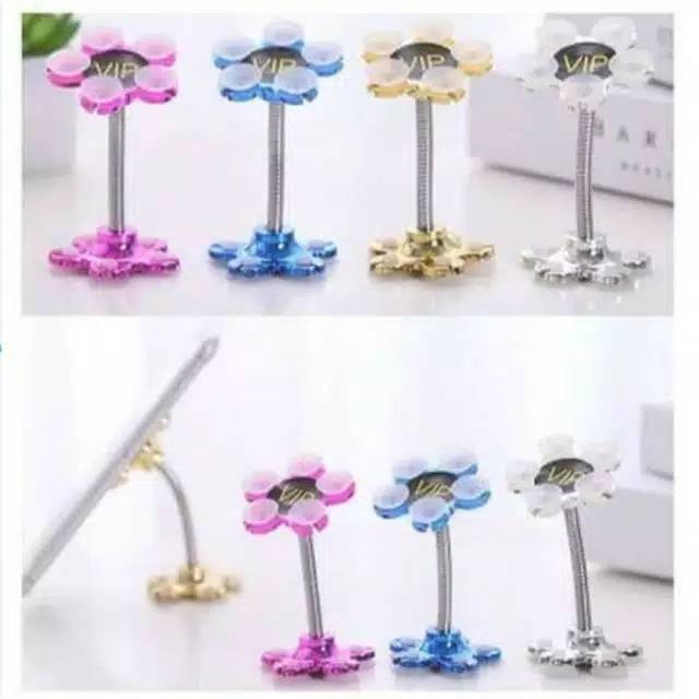 HP Phone Car Holder Gurita model Bunga Flower Kaca Bintang VIP | Shopee