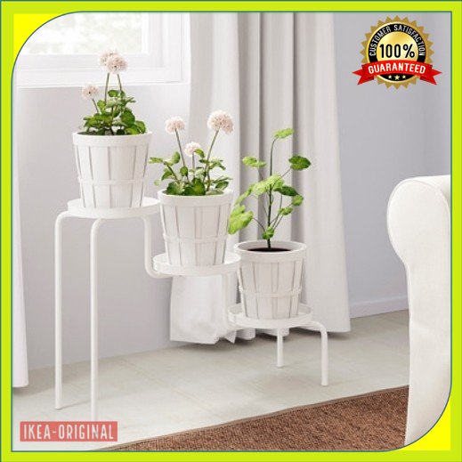 Jual Rak Stand Hiasan Tempat Pot Bunga 3 Undakan Indoor Outdoor 53cm ...