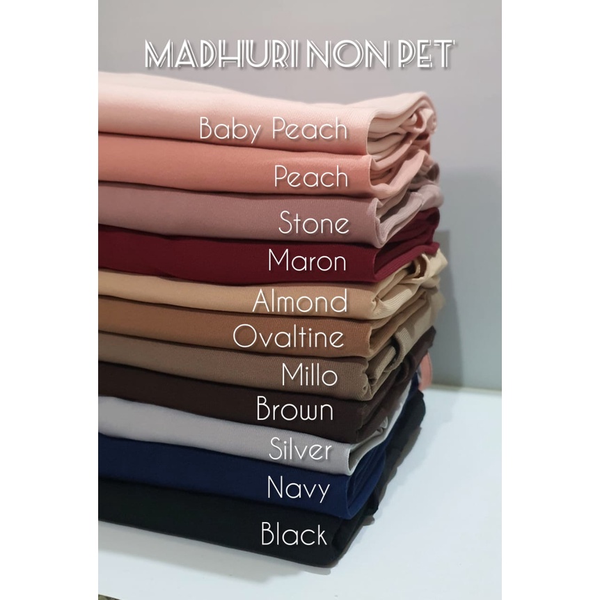 TERPOPULER KHIMAR MADHURI PAD BERGO JERSEY KOREA - JILBAB KHIMAR KERUDUNG SYAR'I JUMBO JERSEY KOREA