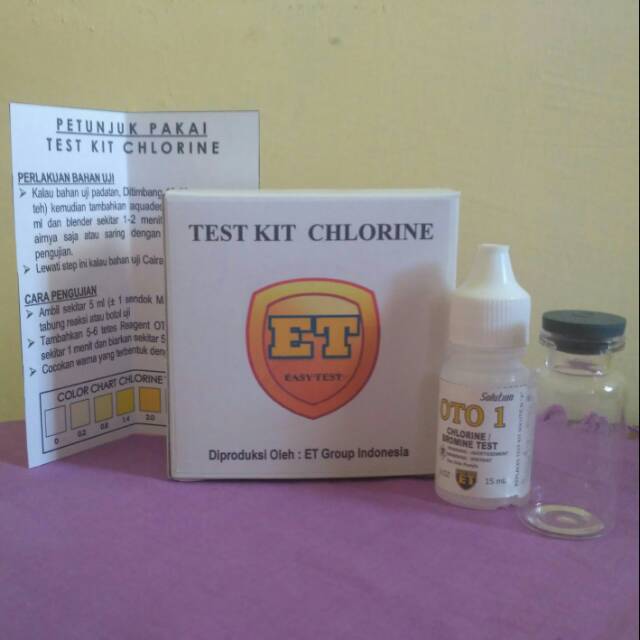 Test Kit Chlorine - Free Cl Testkit - Teskit utk Tes Kolam Renang