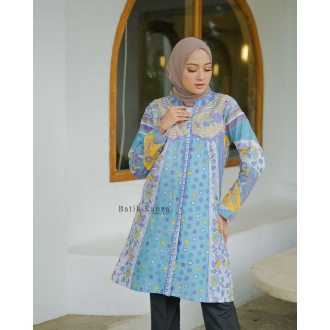 atasan batikTunik soft batik kanza