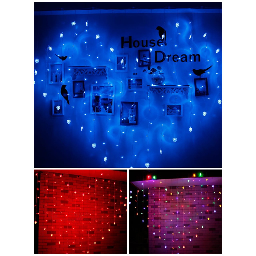  Lampu  Hias  Bentuk Led LOVE  P 2 x T 1 5 Meter Shopee 